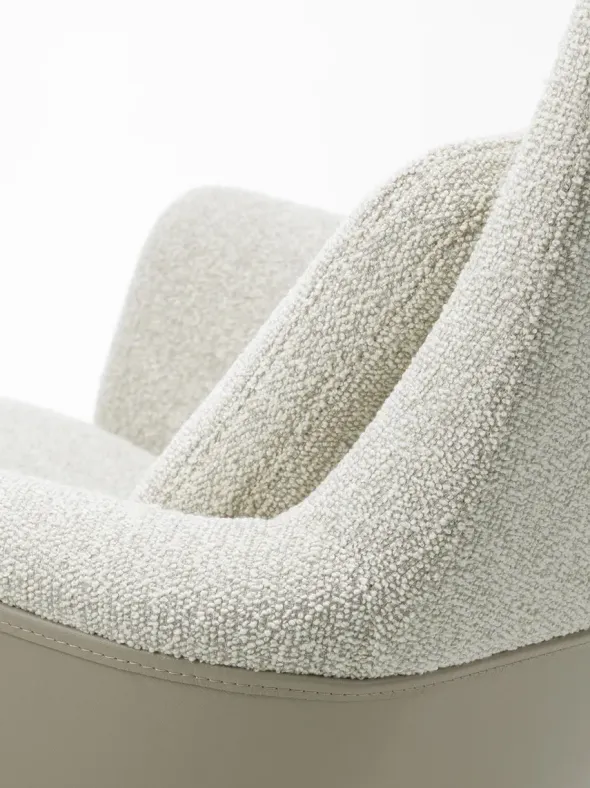 Grand Relax Lænestol inkl. Fodskammel, grey/beige fra Vitra