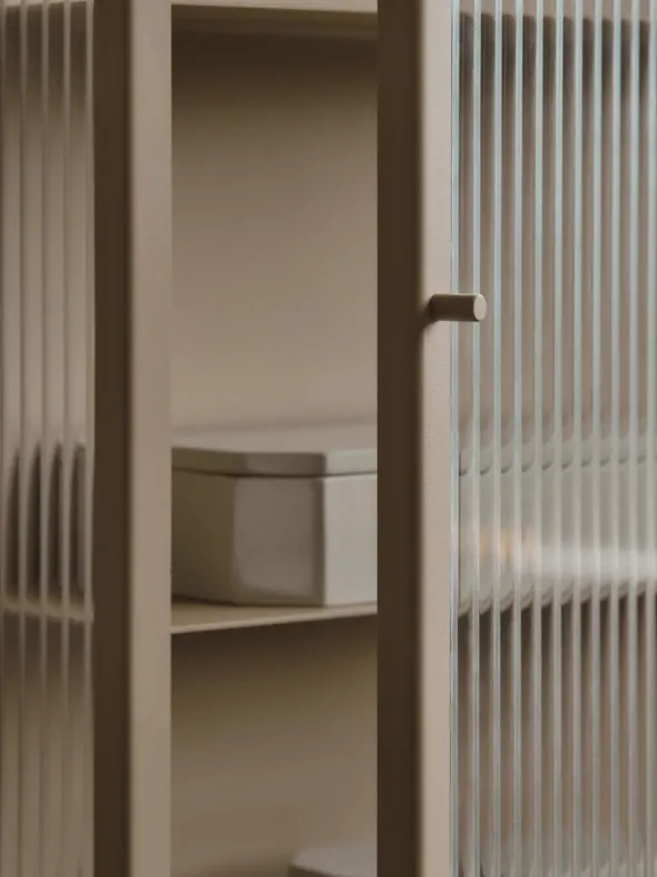 Haze Wall Cabinet, reeded glass 35x100 fra Ferm Living