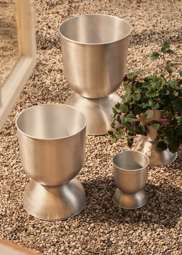Hourglass Pot, aluminium fra Ferm Living