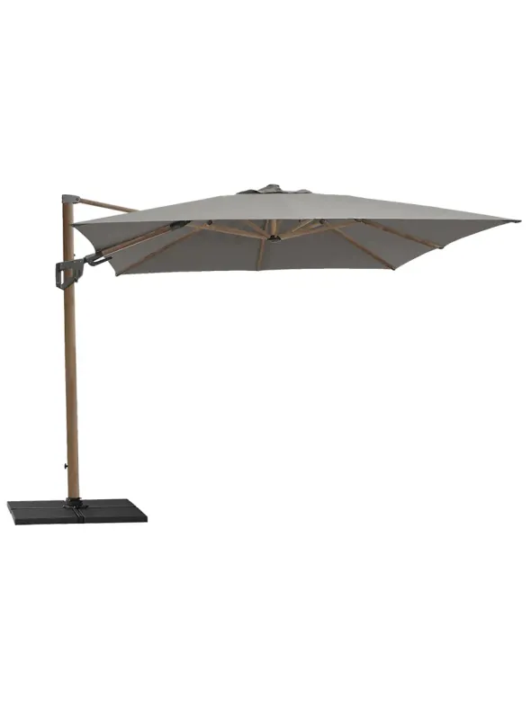 Hyde Luxe Parasol 3x3 m. med tilt inkl. fod fra Cane-line