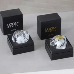 ICE BALL Portable Bordlampe, krom fra Loom Design