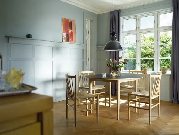 J80 spisebordsstol, eg olie fra FDB Møbler