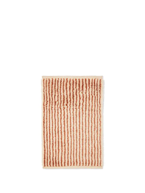 Kami Knotted Rug, red brown fra Ferm Living
