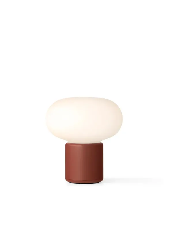 Karl-Johan portable bordlampe, Earth Red fra New Works