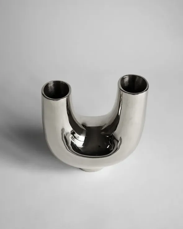 Kazumi Vase, silver fra Hein Studio