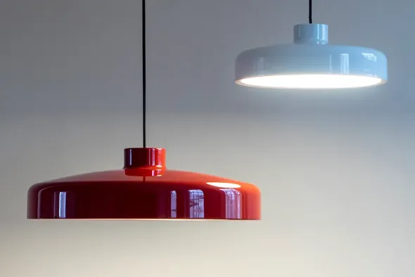 Lacquer pendant medium, red fra Nine