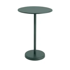 Linear Steel cafébord Ø70 cm, H105 cm fra Muuto