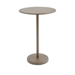 Linear Steel cafébord Ø70 cm, H105 cm fra Muuto