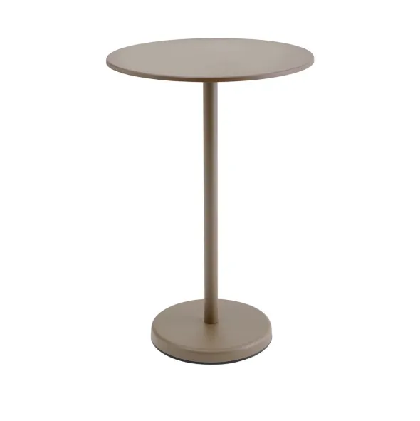 Linear Steel cafébord Ø70 cm, H105 cm fra Muuto