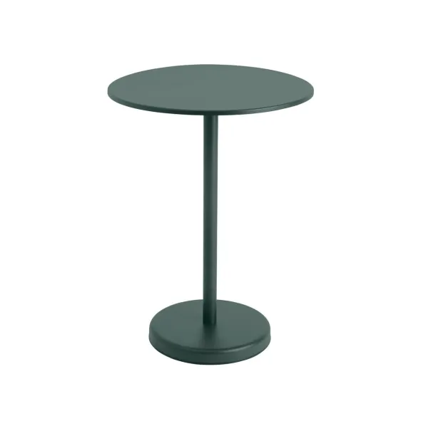 Linear Steel cafébord Ø70 cm, H95 cm fra Muuto