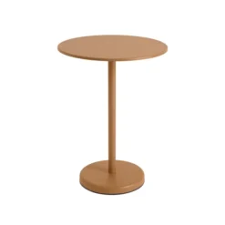 Linear Steel cafébord Ø70 cm, H95 cm fra Muuto