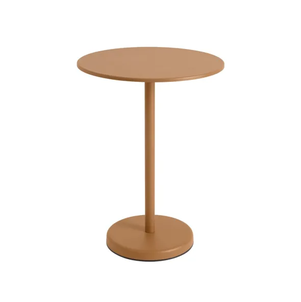 Linear Steel cafébord Ø70 cm, H95 cm fra Muuto