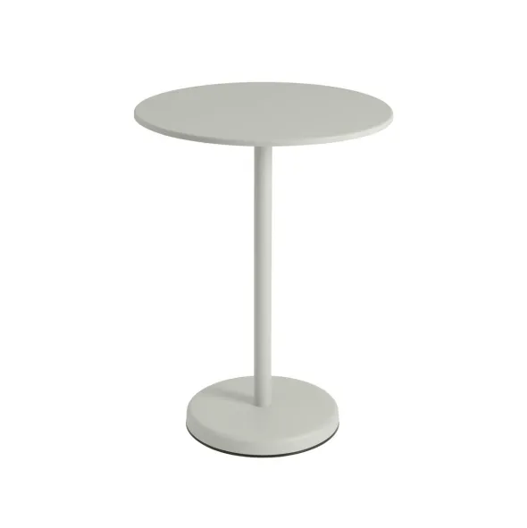 Linear Steel cafébord Ø70 cm, H95 cm fra Muuto