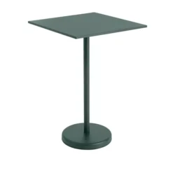Linear Steel cafébord 70x70cm, H105 cm fra Muuto
