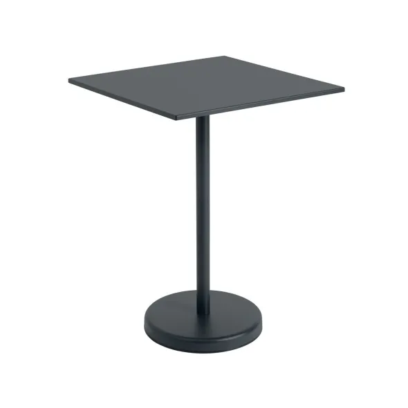 Linear Steel cafébord 70x70cm, H95 cm fra Muuto