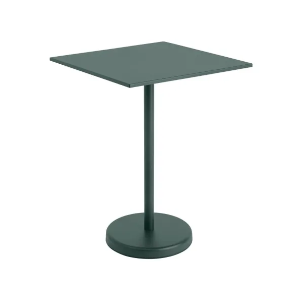 Linear Steel cafébord 70x70cm, H95 cm fra Muuto
