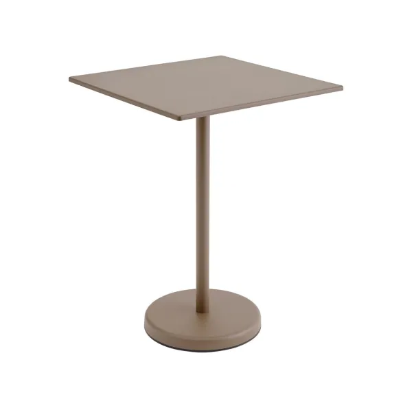 Linear Steel cafébord 70x70cm, H95 cm fra Muuto