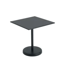 Linear Steel cafébord 70x70cm, H73 cm fra Muuto