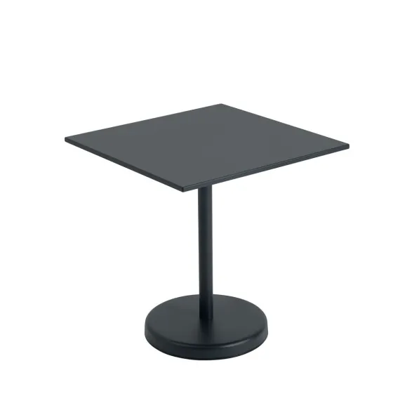 Linear Steel cafébord 70x70cm, H73 cm fra Muuto