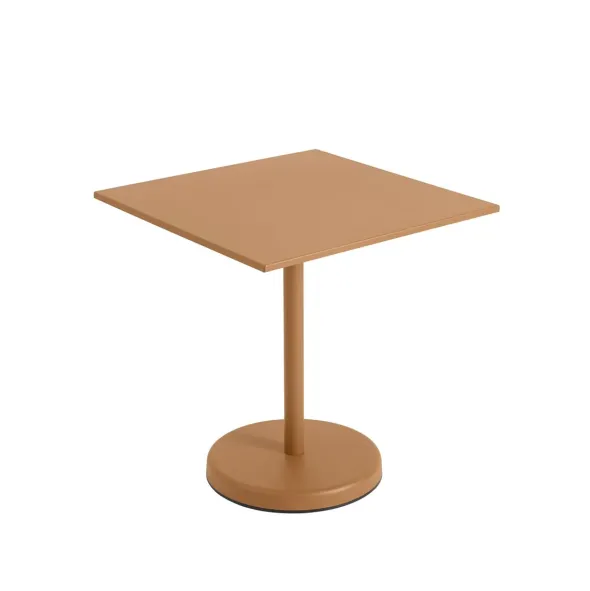 Linear Steel cafébord 70x70cm, H73 cm fra Muuto