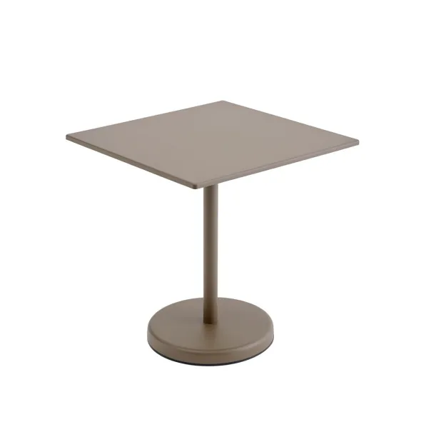 Linear Steel cafébord 70x70cm, H73 cm fra Muuto
