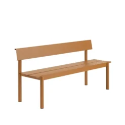 Linear Steel havebænk med ryglæn 170 cm fra Muuto