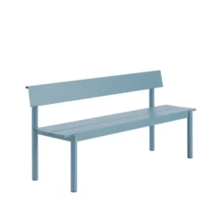 Linear Steel havebænk med ryglæn 170 cm fra Muuto