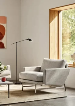 Lissoni PL111S Lounge Chair, Clay 012 fra Fritz Hansen