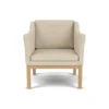 L46 MK155 lænestol, beige tekstil af Mogens Koch