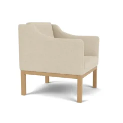 L46 MK155 lænestol, beige tekstil af Mogens Koch