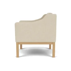 L46 MK155 lænestol, beige tekstil af Mogens Koch