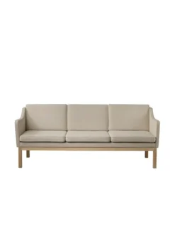 L43 MK46 Sofa, beige tekstil af Mogens Koch
