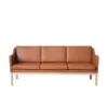 L43 MK46 Sofa, cognac læder af Mogens Koch
