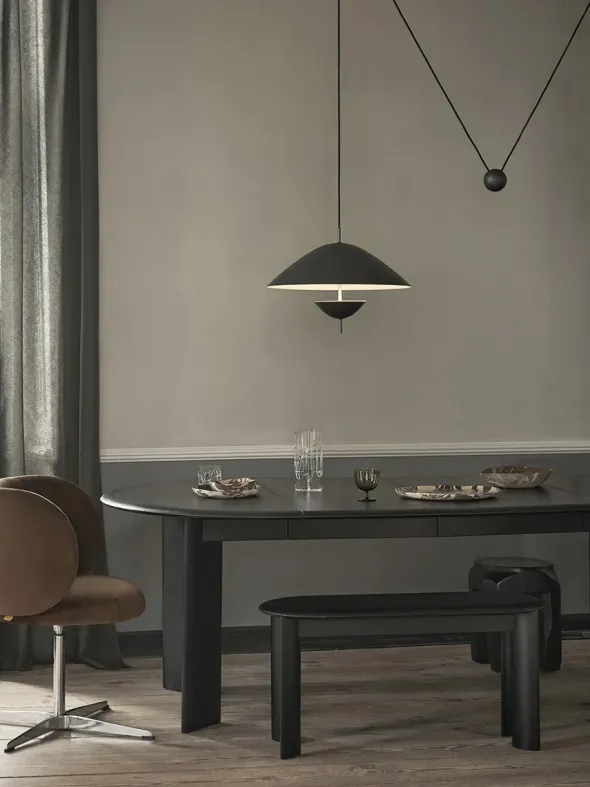 Lod Pendant, blackened iron fra Ferm Living
