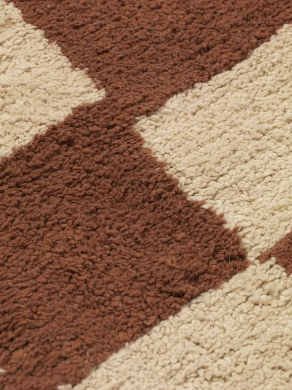 Mara Washable Rug 90 x 150 cm, rust fra Ferm Living