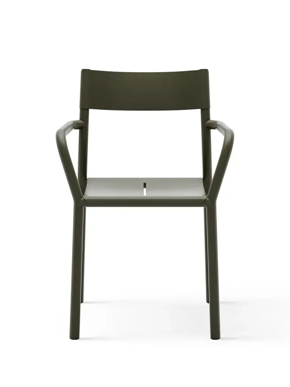 May havestol m. armlæn, dark green fra New Works