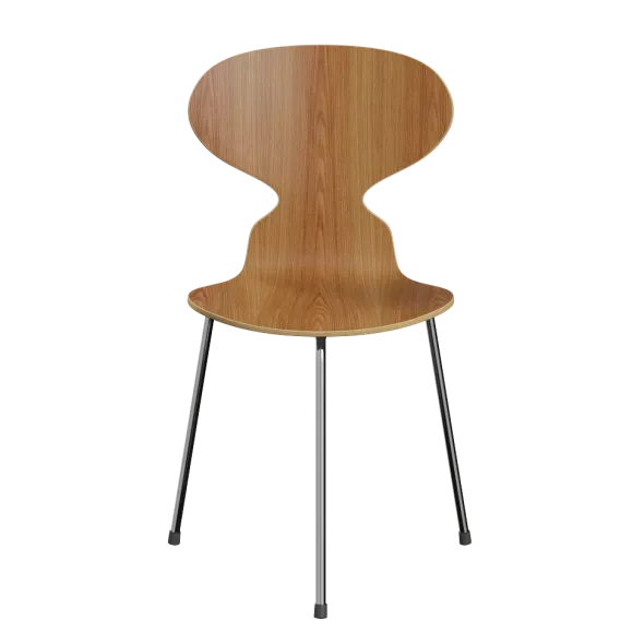 3100 Myren med 3 ben, krom stel af Arne Jacobsen