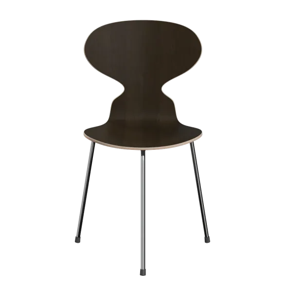 3100 Myren med 3 ben, krom stel af Arne Jacobsen