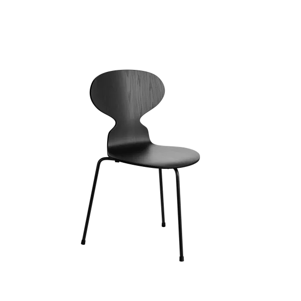 3100 Myren med 3 ben, sort stel af Arne Jacobsen