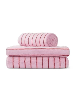 Naram towel - Baby pink & Ski patrol fra Bongusta