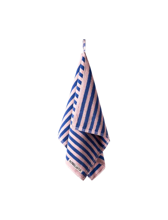 Naram towel - Dazzling blue & Rose fra Bongusta