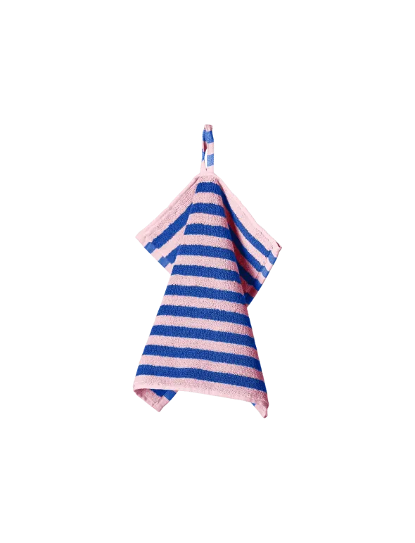 Naram towel - Dazzling blue & Rose fra Bongusta