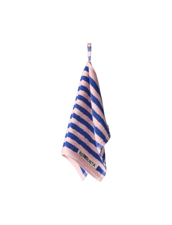 Naram towel - Dazzling blue & Rose fra Bongusta
