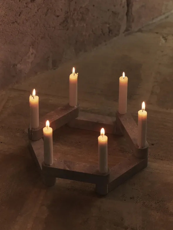 Newel Modular Candle Holder, lysestage sæt af 6 fra Ferm Living