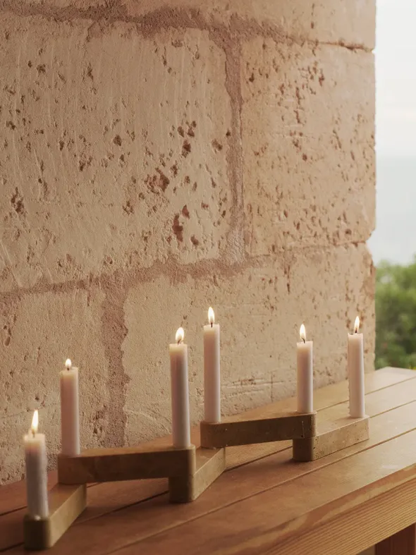Newel Modular Candle Holder, lysestage sæt af 6 fra Ferm Living