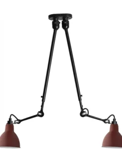 Nr. 302 dobbelt loftlampe fra Lampe Gras