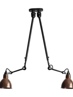 Nr. 302 dobbelt loftlampe fra Lampe Gras