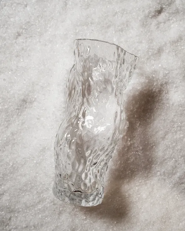 Ostrea Vase, klart glas fra Hein Studio