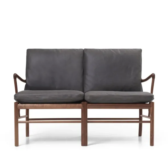 OW149-2 Colonial sofa valnød olie, Terra-læder af Ole Wanscher
