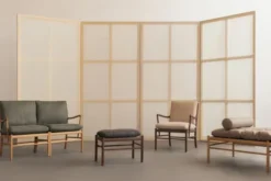 OW150 daybed eg olie, Terra-læder af Ole Wanscher